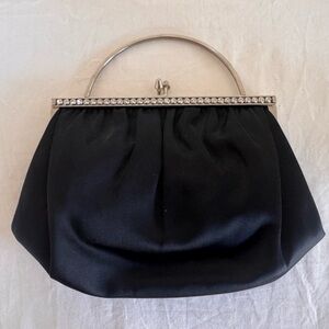 Mini Ande’ Vintage Elegant Black Evening Clutch